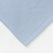 Blauw & Grijs Monogram bewerkbare kleurencombinati Fleece Deken (Hoek)