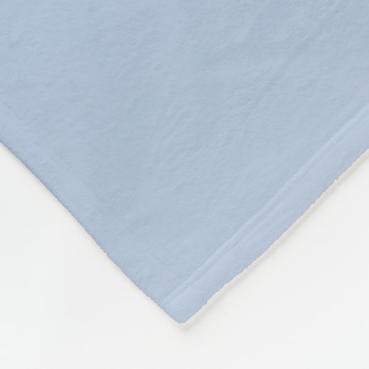 Blauw & Grijs Monogram bewerkbare kleurencombinati Fleece Deken (Hoek)