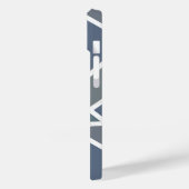 Blauw-grijs mozaïekpatroon  Case-Mate iPhone case (Achterkant / Links)