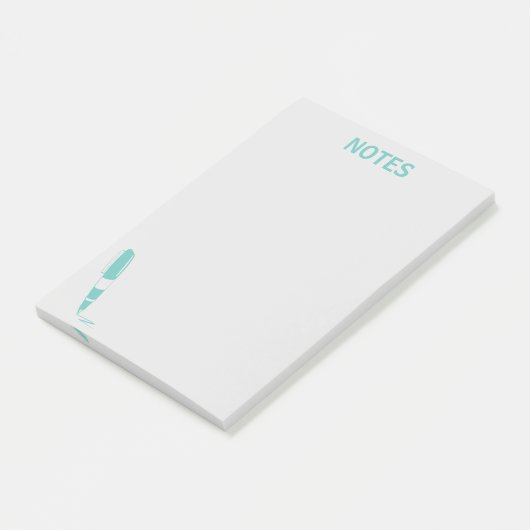 Blauw & Grijs Notitieblok van de Schrijverinkt Post-it® Notes (Schuin)