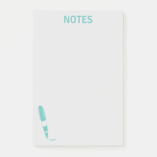 Blauw & Grijs Notitieblok van de Schrijverinkt Post-it® Notes (Voorkant)