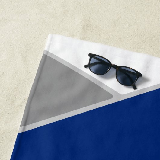 blauw grijs of ELKE kleuren gepersonaliseerd volle Strandlaken (In situ)