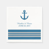 Blauw grijs papier voor autisch anker papier servet (Voorkant)