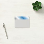 Blauw Grijs Pixel Gepersonaliseerde Post it notes  (Kantoor)