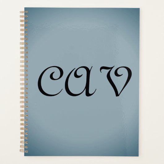 Blauw Grijs Planner (Voorkant)