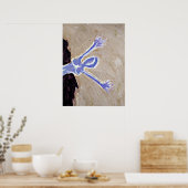 blauw | grijs poster (Keuken)