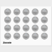 Blauw & Grijs Ring Design Bachelorette Sticker (Vel)