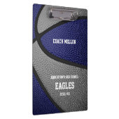 blauw grijs team kleuren basketbalcoach klembord (Rechts)