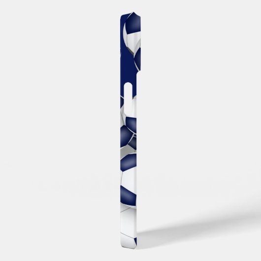 Blauw grijs team kleuren meisjes voetballen patroo Case-Mate iPhone case (Achterkant / Rechts)