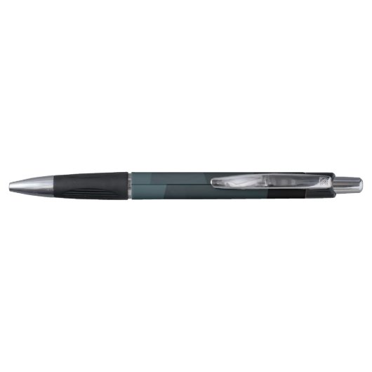 Blauw grijs verloop golvenpatroon pen (Achterkant)