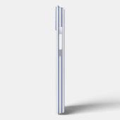 Blauw-grijs vijf stripe patronen met levend koraal Case-Mate iPhone case (Achterkant / Links)