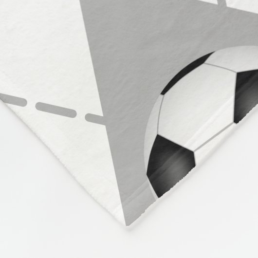 blauw grijs voetbalteam kleuren argyle patroon fleece deken (Hoek)