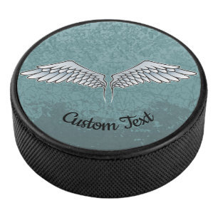 Blauw-grijs Wings Hockey Puck