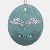 Blauw-grijs Wings-keramisch decoratief Keramisch Ornament (Links)