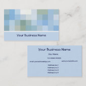 Blauw, grijs, wit Abstract Visitekaartje (Voorkant / Achterkant)