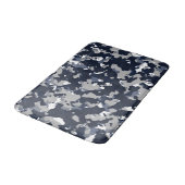 Blauw Grijs Wit Camouflage Camo Patroon Badmat (Gekanteld)