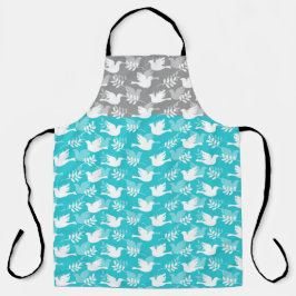 BLAUW GRIJS WITTE HANUKKA DUVEN SCHORT