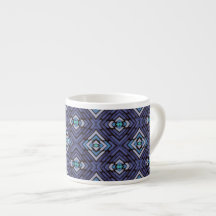Blauw Grijs Zuidwesters Diamantpatroon