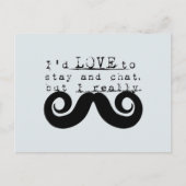 Blauw Grijs Zwart Grappig Humor Ik Snavel Briefkaart (Voorkant)