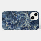 Blauw Grijs Zwart Marmer & Beige Aderen Case-Mate iPhone Case (Achterkant (horizontaal))