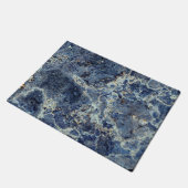 Blauw Grijs Zwart Marmer & Beige Aderen Deurmat (Schuin)