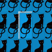 Blauw grijs zwarte kat stof (Delen)