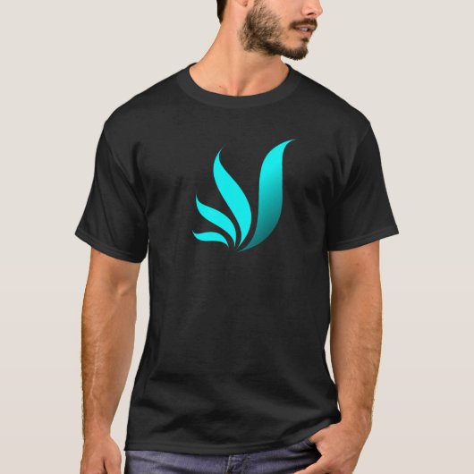 Blauw grijspictogram Donkere Shirt (Voorkant)
