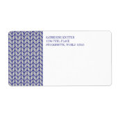 BLAUW GRIJZE BREISEL Verzendadreslabels Etiket (Voorkant)