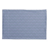 Blauw-grijze diagonaal-stremplanken kussensloop (Achterkant)