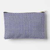 BLAUW GRIJZE GEBREIDE Kleine Accessoiretas Etui (Achterkant)
