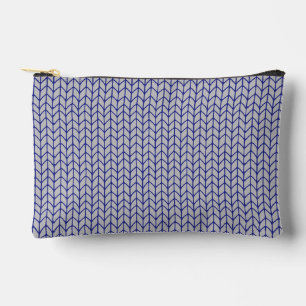 BLAUW GRIJZE GEBREIDE Kleine Accessoiretas Etui