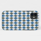 Blauw grijze golfpatroon Case-Mate iPhone case (Achterkant (horizontaal))