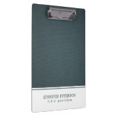 Blauw - Grijze linnen textuur Klembord (Rechts)