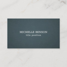 Blauw-grijze linnen textuur visitekaartje