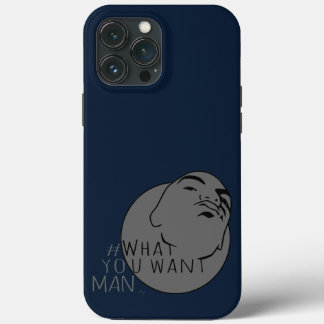 blauw grijze Mok Shot Hashtag Yo Man Wat je wilt Case-Mate iPhone Case