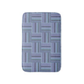 Blauw-grijze stremplanken badmat (Voorkant Verticaal)