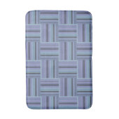 Blauw-grijze stremplanken badmat (Voorkant Verticaal)