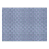 Blauw-grijze stremplanken tafelkleed (Voorkant (Horizontaal))