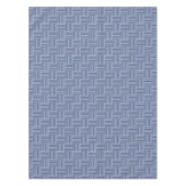 Blauw-grijze stremplanken tafelkleed (Voorkant)