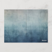 Blauw grijze textuur vlinder briefkaart (Achterkant)