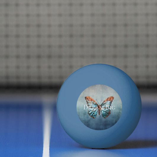 Blauw grijze textuur vlinder pingpongbal (Net)