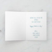 Blauw-grijze uilen met foto Moederdag Kaart (Binnen)