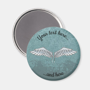 Blauw-grijze Wings Magnet