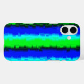 Blauw groen 3D regenboogpatroon Case-Mate iPhone Case (Achterkant (horizontaal))
