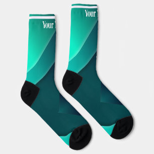 Blauw  & groen   Aangepaste naam Sokken