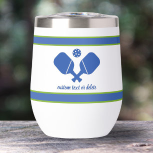 Blauw Groen Aangepaste Tekst Gepersonaliseerd Pick