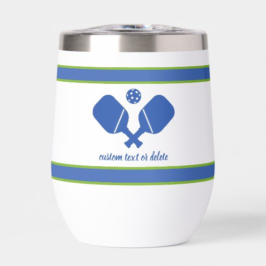 Blauw Groen Aangepaste Tekst Gepersonaliseerd Pick (Voorkant)