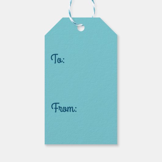 blauw groen abstract cadeau - labels cadeaulabel (Achterkant)