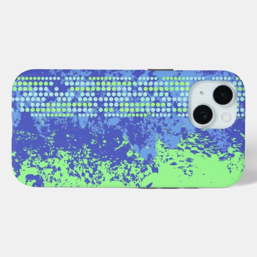 Blauw groen abstract surf strand Case-Mate iPhone case (Achterkant (horizontaal))