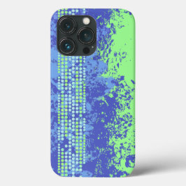 Blauw groen abstract surf strandhoningtas iPhone 13 pro hoesje
